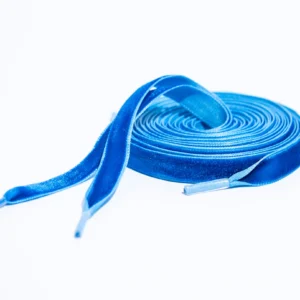 Cordones Cinta Velvet Azul